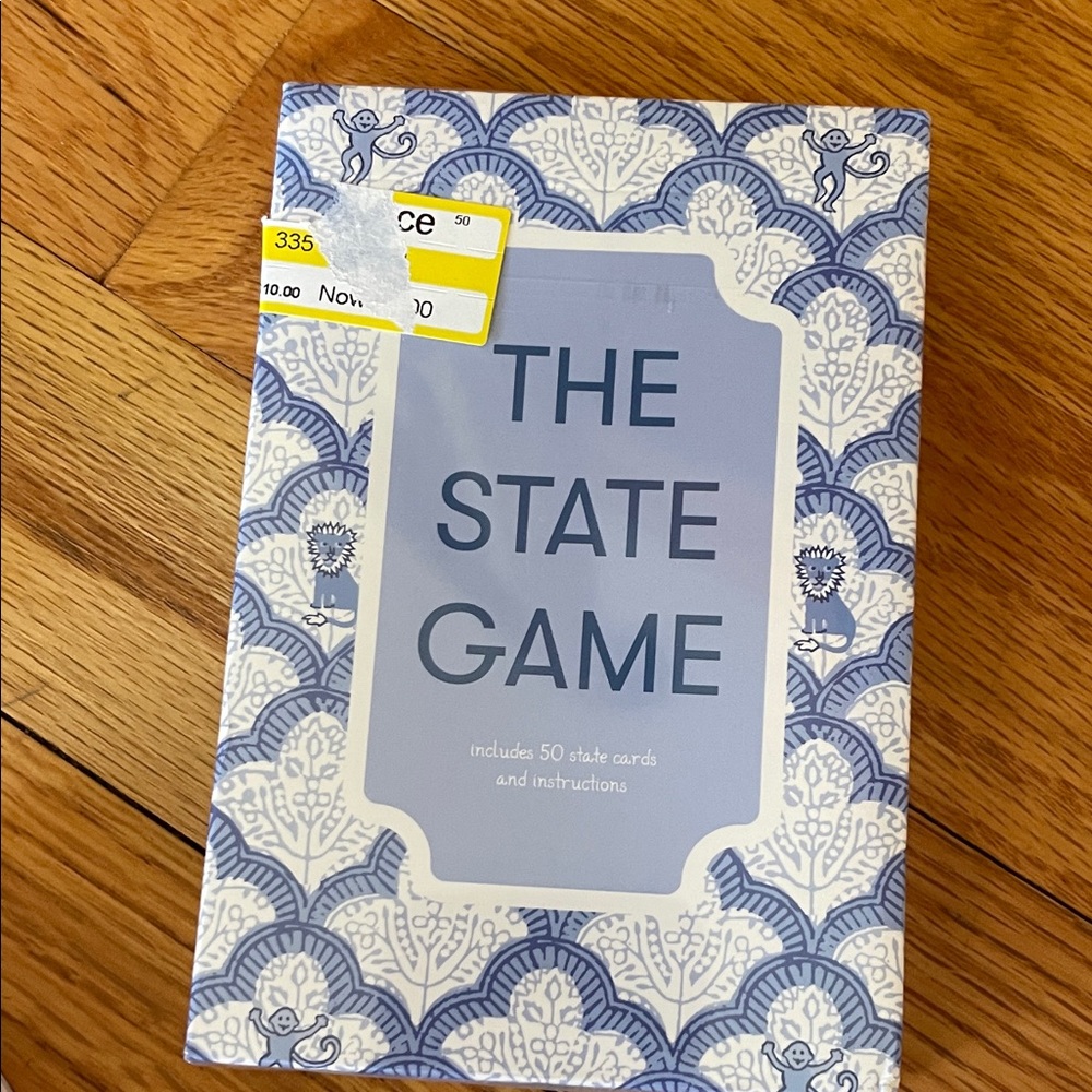 Roller rabbit target The State Game - Blue Patterned Card Game